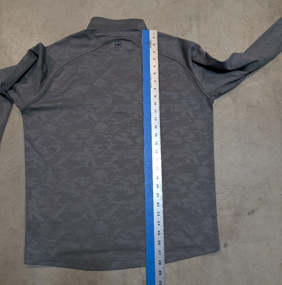 Peter Millar Blast Wind 1/4 Zip Gray Camo Outdoor Golf Preppy Mens M - Picture 8 of 8